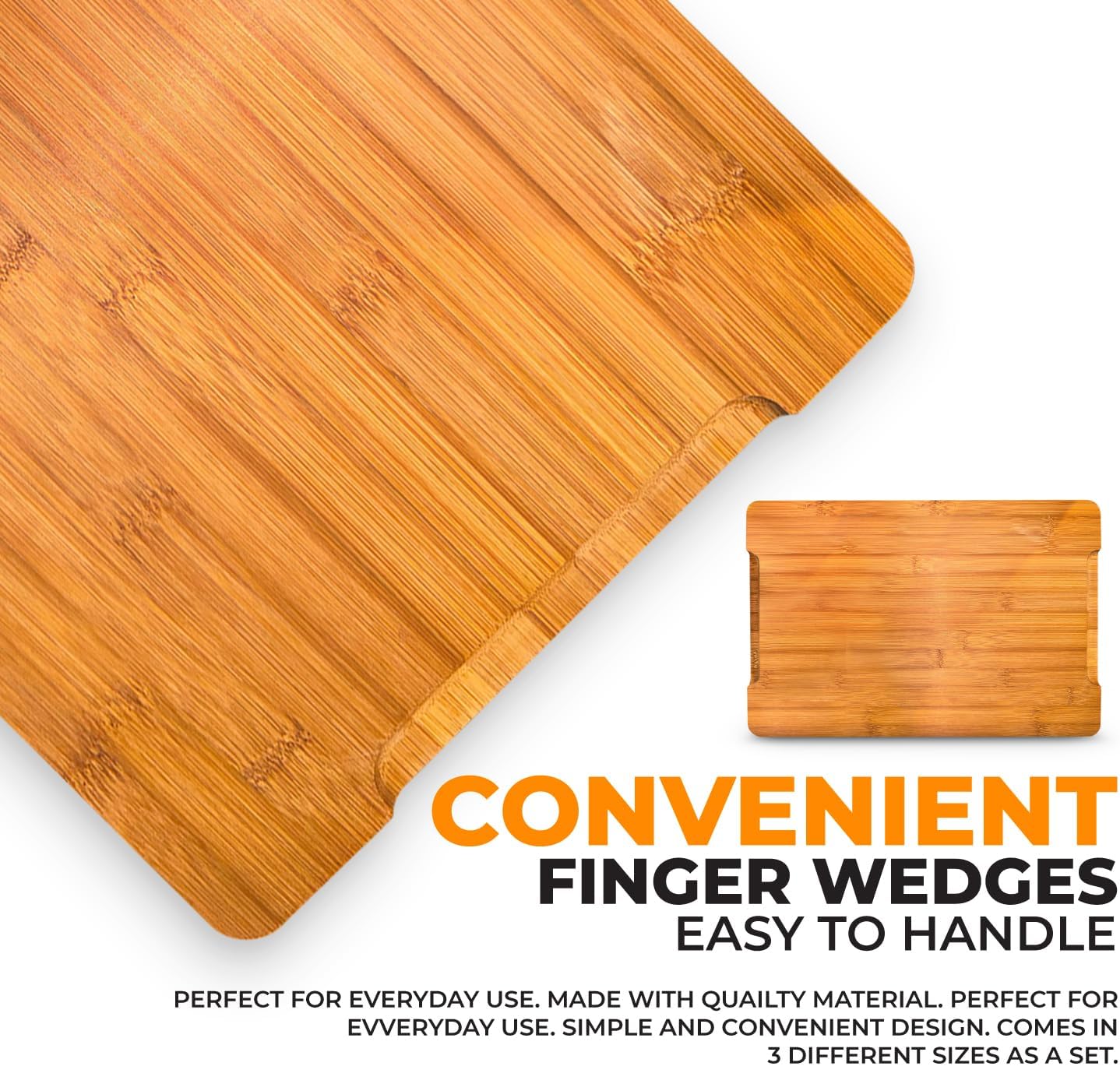 Haven Essentials Bamboo Cutting Board Set