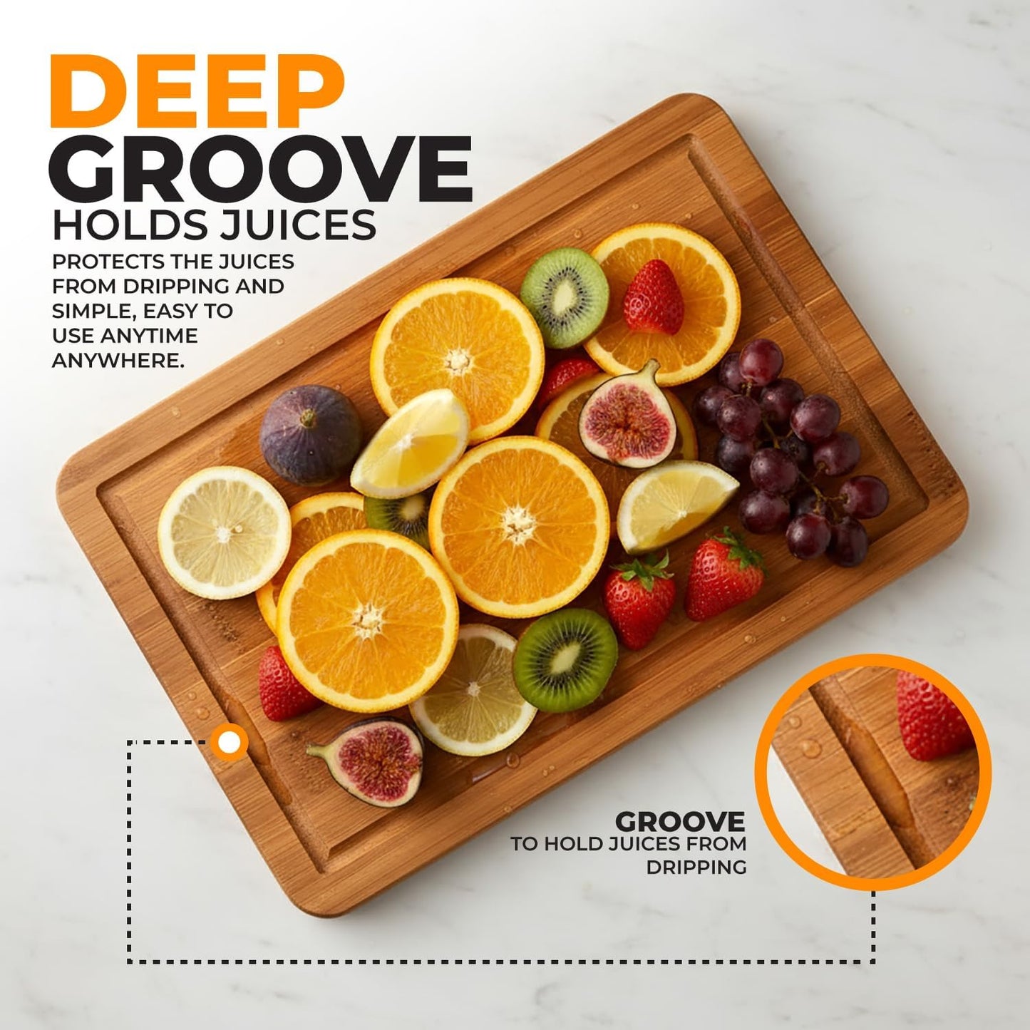 Haven Essentials Bamboo Cutting Board Set