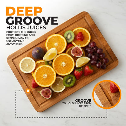 Haven Essentials Bamboo Cutting Board Set