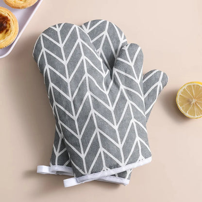 2pcs Heat-Resistant Oven Gloves