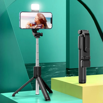 All In One Expandable Portable Tripod Selfie Stick With Bluetooth Remote